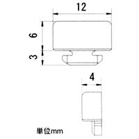 和気産業 フィット棚支柱用エンドキャップ 黒 幅10mm 4個入 WLS-122 1セット(48個:4個×12袋)（直送品）