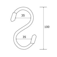 和気産業 カラーSカン 白 35mmX35mmX100mm 3本 SS013 1セット(42本:3本×14袋)（直送品）
