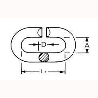 アイアイ ステンCリンク 6mm 15-717 1セット(16個)（直送品）