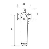 和気産業 テーブルステップ 太 黒 300mm 2本 AK-363 1セット(8本:2本×4袋)（直送品）
