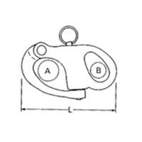 和気産業 スナップシャックル 52mm BK-585 1セット(2個)（直送品）