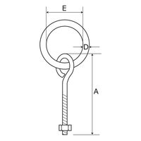 和気産業 リングボルト BK-640 1セット(10個)（直送品）