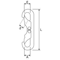 和気産業 Wスナップ BK-955 1セット(10個)（直送品）