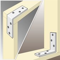 和気産業 ユニクロワイド隅金 横90mmX縦90mmX幅32mm BK-833 1セット(8個)（直送品）