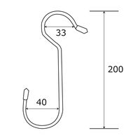 和気産業 カラーSカン ロング 黒 33mmX40mmX200mm SS056 1セット(26本)（直送品）