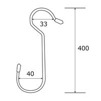 和気産業 カラーSカン ロング 白 33mmX40mmX400mm SS063 1セット(20本)（直送品）