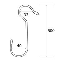 和気産業 カラーSカン ロング 白 33mmX40mmX500mm SS067 1セット(18本)（直送品）
