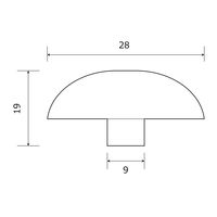 和気産業 アンティックつまみ 黒 19×28mm TW-218 1セット(14個)（直送品）