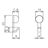 和気産業 Jフックミニ 徳用 ホワイト 11セット WNP-MW 1セット(44セット:11セット×4パック)（直送品）