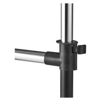 パール金属 2段パイプハンガー シングル ブラック N-7605 1個