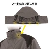 弘進ゴム Bー1300 ODR透湿LIGHTレインスーツ レッド LL H1300BCLL 1着