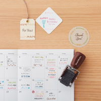 シヤチハタ 回転デコレーションスタンプ mini 散歩 NRD-15A4 1個