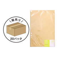 クラフト封筒 7枚20パック(140枚入)　B4 角形0号 A-F-06×20P 1箱 エヒメ紙工（直送品）