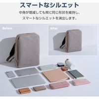 リュック ビジネスリュック 2way 薄型 撥水加工 14インチノートPC グレージュ BM-UMBP01GY エレコム 1個