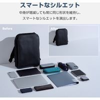 リュック ビジネスリュック 2way 薄型 撥水加工 14インチノートPC ブラック BM-UMBP01BK エレコム 1個