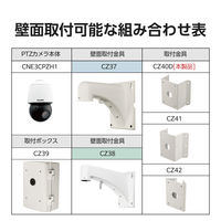 屋外用PTZカメラ専用コーナー取付金具 鉄 CZ40D DXアンテナ 1個（直送品）