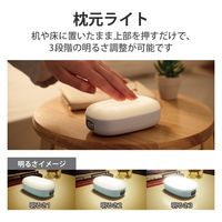 エレコム 乾電池式懐中電灯/枕元ライト/防災/スマホ充電/USB-A×1/単3電池4本付属/ブルー DE-KD04BU 1個