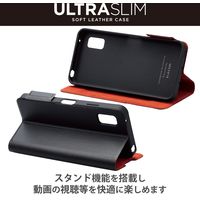 AQUOS wish3 ケース ソフトレザー 手帳型 マグネット 超軽量 ブラック PM-S233PLFUBK エレコム 1個
