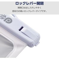 スマホ防水ケース IPX8 (防水ケース ×1) 吸盤付き ホワイト P-WPSB04WH エレコム 1個
