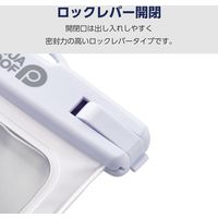 スマホ防水ケース IPX8 (ケース×1 ネックストラップ×1) ホワイト P-WPSN04WH エレコム 1個
