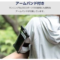 スマホ防水ケース IPX8(ケース×1 アームバンド×1 ネックストラップ×1) ブラック P-WPSRA04BK エレコム 1個