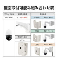 屋外用PTZカメラ用壁付け金具 CNE3CPZH1 CZ38 DXアンテナ 1個（直送品）