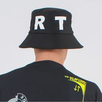 クアルトユナイテッド ビッグロゴバケットハット　BLK　F KG006MEN-E 1点（直送品）