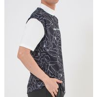 クアルトユナイテッド モノトーン花柄モックネックシャツ(メンズ)　BLK　XL A0190MEN-B 1点（直送品）