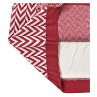 クアルトユナイテッド ヘリンボーン柄ニットスカート　RED　L M3456 1点（直送品）