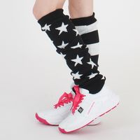 クアルトユナイテッド アシンメトリーニットレッグウォーマー　BLK　F U8056 1点（直送品）