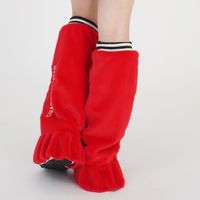 クアルトユナイテッド フリルファーレッグウォーマー　RED　F U8057 1点（直送品）