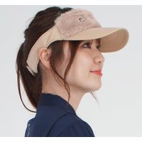 クアルトユナイテッド 切替ファーサンバイザー　BEG　F U8059 1点（直送品）