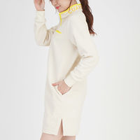 クアルトユナイテッド ハーフジップフリースワンピース　OFF WHITE　S N5035 1点（直送品）