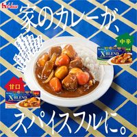 クロスブレンドカレー 中辛 140g 8皿分 3個 ハウス食品 カレールゥ スパイス 旨み