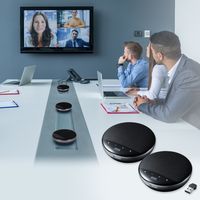 サンワサプライ ワイヤレス会議スピーカーフォン(2台セット) MM-WLMSPSET 1個（直送品）