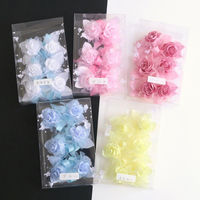 日本紐釦貿易(Nippon Chuko) NBK ローズブーケ 6輪 約6cm イエロー MAF-RO-Y　5パック（直送品）