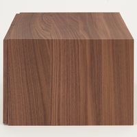 無印良品 スタッキングチェスト ハーフ 引出し2個 ウォールナット材突板 幅37×奥行28×高さ18.5cm 良品計画