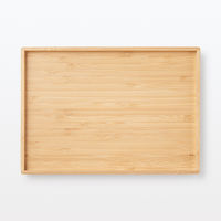 無印良品 重なる竹材長方形ボックス フタ ハーフ 約幅26×奥行18.5×高さ2.5cm 良品計画