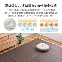 【玄関渡し】 萩原 洗えるい草風カーペット　ライアン　本間6畳 グリーン 286×382cm（直送品）