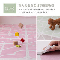 萩原 キュロス レトロデザインジョイントマット 60×60×厚み1.2cm ピンク 240631833 1セット(36枚入)（直送品）