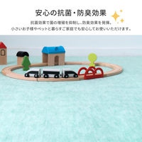 【玄関渡し】 萩原 パステルカラーの日本製抗菌カーペット　ファーレ　 江戸間 4.5畳  グリーン 261×261cm（直送品）