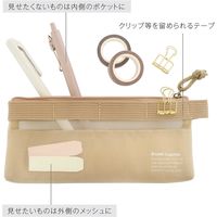 kleid メッシュキャリーペンケース ベージュ 8474-03 1個