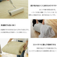 グラムスタイル ポッシュ ラグ 1300×1900mm アイボリー 908016 1枚（直送品）