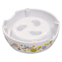 ゆっくりデコボコ食器 M 1個 犬用 早食い防止 ドギーマン