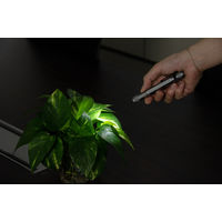 ペンライト LED 18lm IP54準拠 ワイドビーム コンパクト ジェントス Floox シルバー LU-101 1個