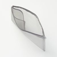 無印良品 ナイロンメッシュケース ポケット付き A5サイズ用 グレー 1セット（2個） 良品計画