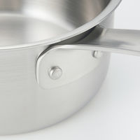 無印良品 ステンレスアルミ全面三層鋼ミルクパン 約1.0L 約幅32×高さ12cm 良品計画