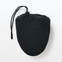 無印良品 洗える携帯用スリッパ 黒 M 22～24.5cm用 良品計画