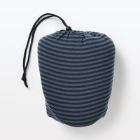 無印良品 洗える携帯用スリッパ 杢ネイビー×グレー M 22～24.5cm用 良品計画