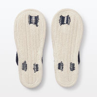 無印良品 ルームサンダル 鼻緒 M 23.5～25cm用 生成×ネイビー 良品計画